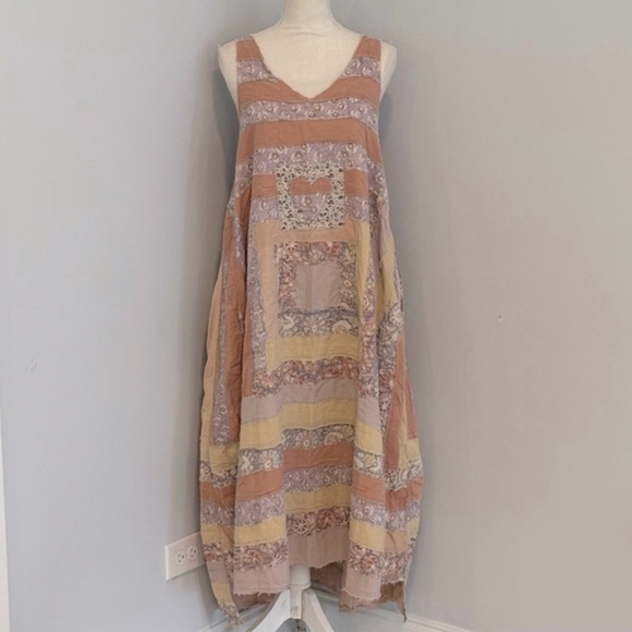 Magnolia Pearl European Cotton Quiltwork Layla Tank Dress in Lullaby - Picture 6 of 8